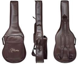 BAG CAPA P/ VIOLÃO FOLK CARGO material sintético "TAKAMINE" MARROM BAG CAPA P/ VIOLÃO FOLK CARGO material sintético "TAKAMINE" MARROM