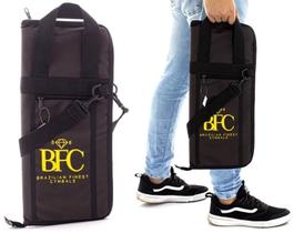 Bag de Baquetas BFC Brazilian Finest Cymbals Marrom em Eco Couro com Bolso Frontal KN (3368) Bag de Baquetas BFC Brazilian Finest Cymbals Marrom em Eco Couro com Bolso Frontal KN (3368)