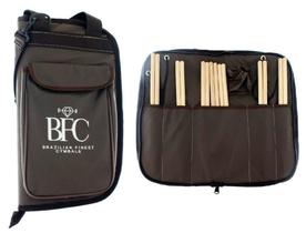 Bag de Baquetas BFC Brazilian Finest Cymbals Marrom em material sintético Padrão Top de Linha (5521)