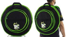 Bag de Pratos Batera Clube BC Octogear Premium para pratos até 22 com 3 divisões e alça de mochila Bag de Pratos Batera Clube BC Octogear Premium para pratos até 22 com 3 divisões e alça de mochila