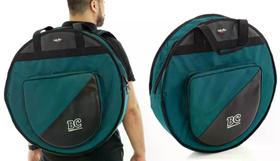 Bag de Pratos BC Batera Clube Signature Wake Make Deep Blue pratos até 22 com bolsão externo e divi