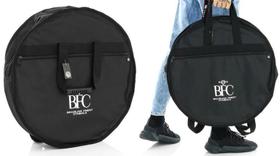 Bag de Pratos BFC Brazilian Finest Cymbals Black JPG em Nylon com Alça de Mochila Pratos até 22