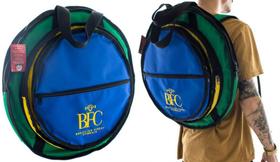 Bag de Pratos BFC Brazilian Finest Cymbals Brasil Pratos até 22 c/ 3 Divisões Alça Mochila (4035BR)