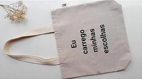 Bag eco estampada-tecido reciclável