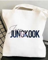 Bag Ecobag Bolsa Jungkook Bangtan Army Aesthetic Algodão Cru Unissex Bag Ecobag Bolsa Jungkook Bangtan Army Aesthetic Algodão Cru Unissex