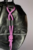 Bag Maxi Couro Legítimo Toque de Seda Preto Nautical Bag Maxi Couro Legítimo Toque de Seda Preto Nautical