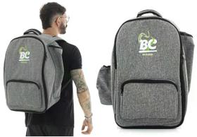 Bag Mochila BC Bags Signature Drumbag Cinza para Bateristas, uso misto, baquetas, laptop e acessório Bag Mochila BC Bags Signature Drumbag Cinza para Bateristas, uso misto, baquetas, laptop e acessório