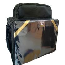 Bag Mochila Motoboy Preta 45 Litros Completa Laminada Nylon 600