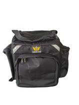 Bag mochila preta (estrutura 39 cm) bolso com zipers