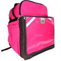 Bag Mochila Térmica Bolsão Reforçado 45Litros C/ Isopor - Rosa