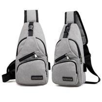 Bag Mochila Unissex Entrada Usb Celular Bolsa Transversal Bag Mochila Unissex Entrada Usb Celular Bolsa Transversal