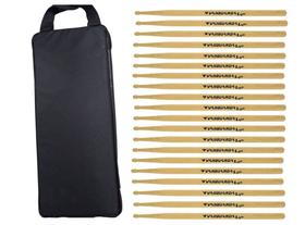 Bag Porta Baquetas semi luxo com 10 pares de Baquetas Light Bag Porta Baquetas semi luxo com 10 pares de Baquetas Light