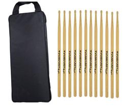 Bag Porta Baquetas semiluxo com 6 pares de Baquetas Light Bag Porta Baquetas semiluxo com 6 pares de Baquetas Light