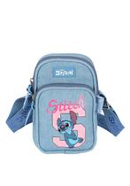 Bag Transversal Feminina Jeans Stitch Disney BS76022SC Azul
