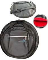 Bag Via Som P/ Pratos de Bateria Preto/Pelúcia Super Luxo Premium