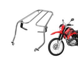 Bagageiro Alça Reforçado Cromado Para Bauleto Yamaha Xtz 250 Lander Ano 2006 Até 2017