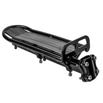 Bagageiro aluminio para bicicleta blf-h12 preto regulagem