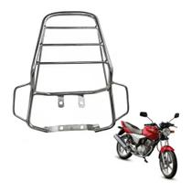 Bagageiro Churrasqueira garupeira Cromado Com Alça fan Start Mix 125 /150 2009 até 2013