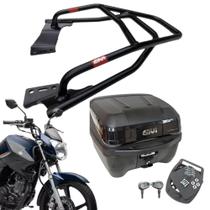 Bagageiro Compatível Yamaha Factor 150 SR2124 +Bauleto T33NT Givi Bagageiro Compatível Yamaha Factor 150 SR2124 +Bauleto T33NT Givi