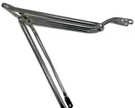 Bagageiro Garupa Bike Amr Tubular Dobrável Aço Cromado