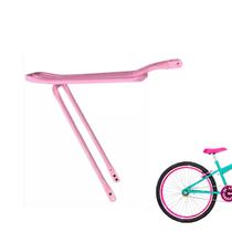 Bagageiro Garupa Bike Aro 26 Tubo Grosso Articulado Rosa