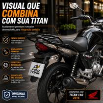 Bagageiro Moto Honda Titan 150 2004 a 2008 Maciço Pro Tork Reforçado