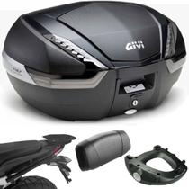 Bagageiro Nc750x 2022+ Scam + Baú Givi V47 Base M5 + Encosto Bagageiro Nc750x 2022+ Scam + Baú Givi V47 Base M5 + Encosto