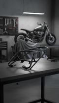 Bagageiro Para Motocicleta Reforçado Preto Fosco Bagageiro Para Motocicleta Reforçado Preto Fosco