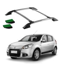 Bagageiro Sandero 2007 2008 2009 a 2014 Cromado Colado