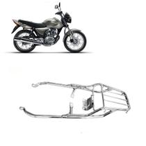 Bagageiro Titan 125 2000 01 2002 2003 Reforçado Longo Cromo