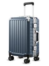 Bagagem LUGGEX Zipperless Spinner Wheels 20 polegadas azuis