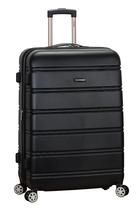 Bagagem Rockland Melbourne Hardside Expansível 28" Preta