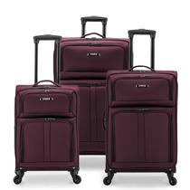 Bagagem U.S. TRAVELER Anzio Softside Expansível Spinner de 3 peças Bagagem U.S. TRAVELER Anzio Softside Expansível Spinner de 3 peças