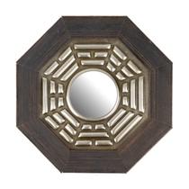 Baguá Céu Posterior Convexo Madeira Imbuia Oitavado 12,5 cm Baguá Céu Posterior Convexo Madeira Imbuia Oitavado 12,5 cm