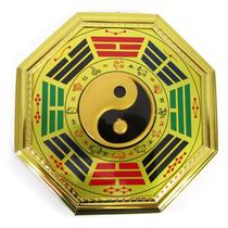 Baguá Feng Shui Dourado 17cm - Yin Yang