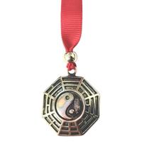 Baguá Feng Shui Yin Yang Porta 13 Cm Em Metal Niquel Sorte Baguá Feng Shui Yin Yang Porta 13 Cm Em Metal Niquel Sorte