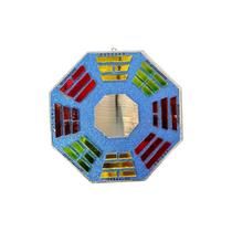 Baguá Octogonal Feng Shui Vidro Espelho 16 cm- Escolha a Cor