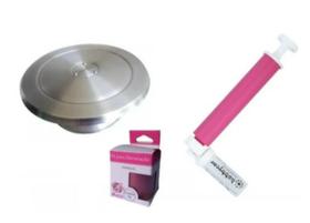 Bailarina 40cm Giratória + Pulverizador + Pó Gliter Perola Mago