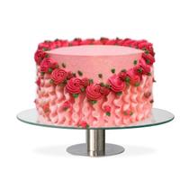 Bailarina Confeitar Vidro Incolor C/Base Giratória 30cm x5mm Bailarina Confeitar Vidro Incolor C/Base Giratória 30cm x5mm