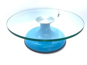 Bailarina De Vidro - Cor Azul - 30Cm De Diâmetro