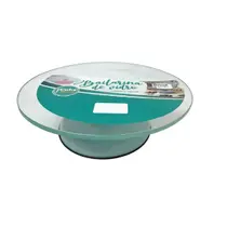 Bailarina de Vidro Giratória Profissional Base para Bolo Boleira