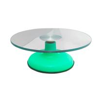 Bailarina De Vidro Verde Tiffany Duplo Rolamento Confeitaria Bailarina De Vidro Verde Tiffany Duplo Rolamento Confeitaria