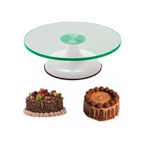 Bailarina Giratória Bolo Torta Vidro Rolamento Duplo 30cm