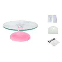 Bailarina Giratória De Vidro + Espátulas + Alisador