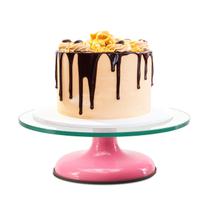 Bailarina Giratória Profissional em Vidro Para Bolo Rolamento Duplo 30cm - UDlândia