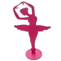 Bailarina MDF - Pink - 30cm - 1 unidade - Rizzo