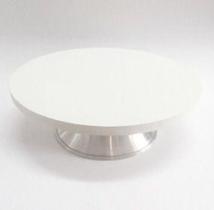 Bailarina mdf prato giratório branco p/ bolo 30 cm - Gazoni