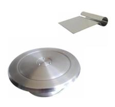 Bailarina P/ Decorar Bolo 40cm Alum. + Espátula Tubular Inox