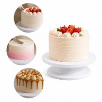 Bailarina para bolo base giratoria plastica grande boleira confeitaria suporte estavel acabamento profissional Bailarina para bolo base giratoria plastica grande boleira confeitaria suporte estavel acabamento profissional