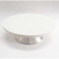 Bailarina Profissional com Prato Giratório Branco em MDF 30 cm - Gazoni